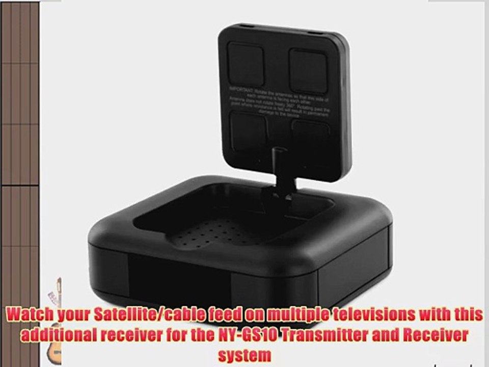 Nyrius 5.8GHz Wireless Audio/Video Receiver with IR Remote Extender for Steaming Cable Satellite