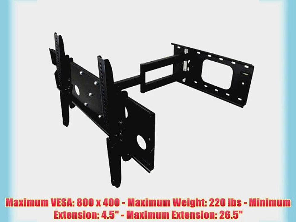 Mount-it! MI-319L Single Arm Extra Extension Swiveling Tilting Articulating Full Motion Cantilever