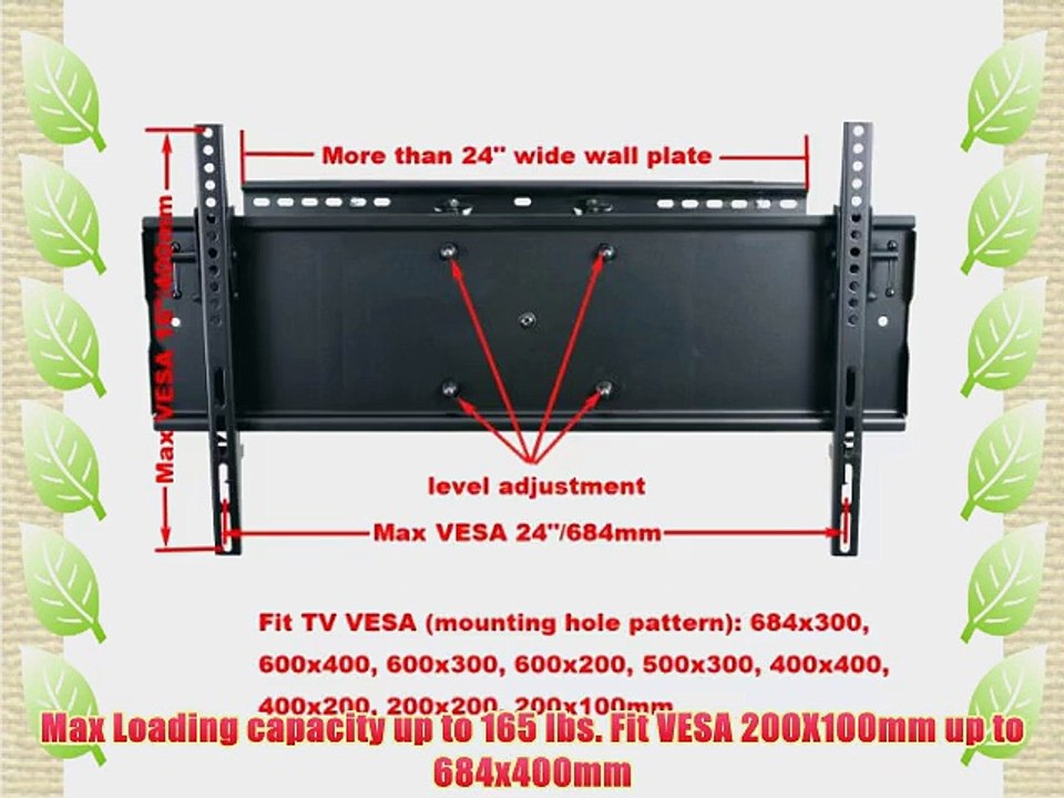 VideoSecu Heavy Duty Dual Arm Cantilever Swingout Articulating TV Wall Mount Bracket for 32-65