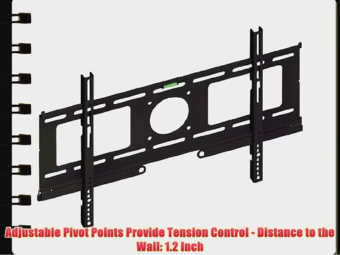 Pyle Home PSW701F Fixed Wall Mount for 23 to 50 Inches Displays with Built-In Level (Black)