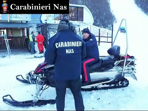 Abruzzo - Sequestrati 7 quintali di alimenti in località sciistiche (23.01.15)