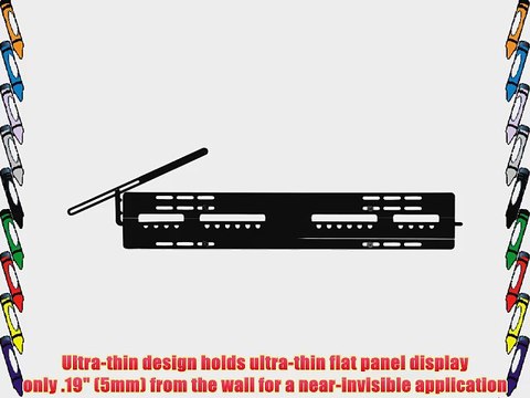 Peerless SUF651 Ultra Slim Flat Wall Mount for 37 to 75-Inch TVs (Black)