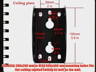 VideoSecu Adjustable Tilting Ceiling mount for most 32-60 LCD LED Plasma TV Flat Panel Display