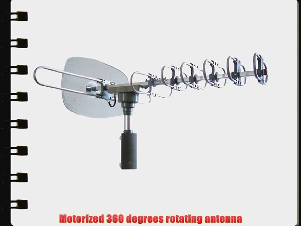 NAXA Electronics NAA-351 High Powered Amplified Motorized Outdoor Antenna for ATSC and HDTV