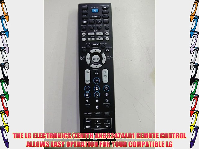 LG Electronics/Zenith AKB32474401 REMOTE CONTROL