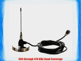 AIR802 400-480 MHz Mobile Magnetic Mount Antenna with 3.2 dB gain (TNC Plug-Male Connector)