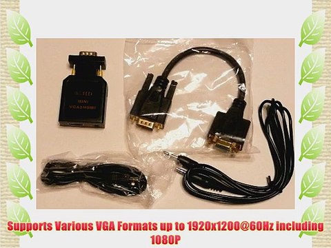 ViewHD PC to TV Video Converter (VGA to HDMI Mini Converter)