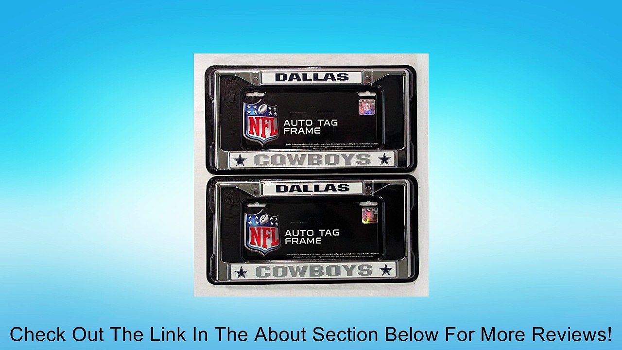 Dallas Cowboys Chrome License Plate Frame (Quantity of 2) Review