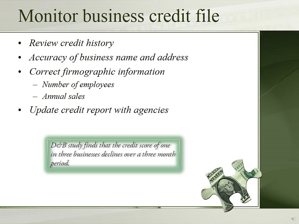 Managing Business Credit