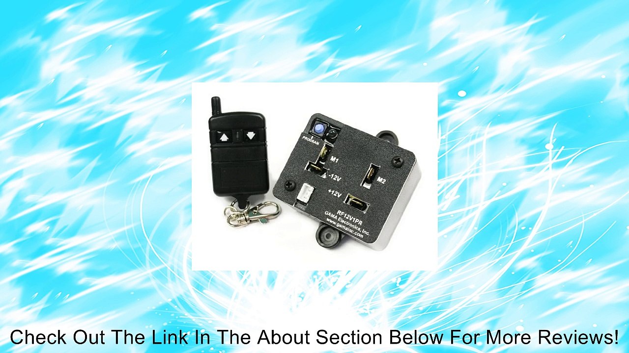 RF Remote Control Polarity Reversing 12VDC Motor Control Review