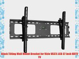 Black Tilting Wall Mount Bracket for Vizio VX37L LCD 37 inch HDTV TV