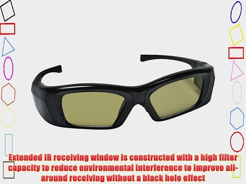 DMS Technology Infrared Active Shutter 3D Glasses for LG and Hisense 3D TVs