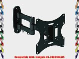 Black Full-Motion Tilt/Swivel Wall Mount Bracket for Insignia NS-39D310NA15 39 inch LED HDTV