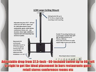 Rocelco LCM Large Flat Panel TV Ceiling Mount for 32-55-Inch (Black)