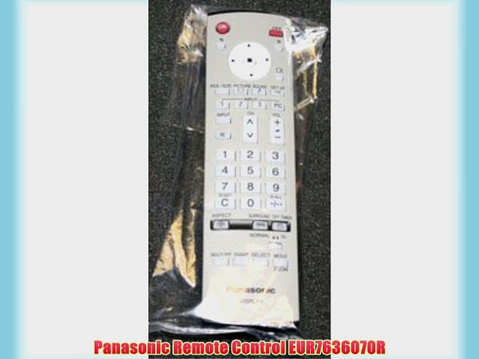 Panasonic Remote Control EUR7636070R