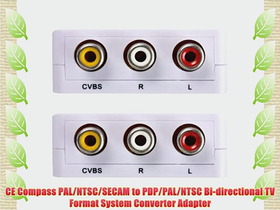 CE Compass PAL/NTSC/SECAM to PDP/PAL/NTSC Bi-directional TV Format System Converter Adapter