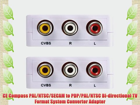 CE Compass PAL/NTSC/SECAM to PDP/PAL/NTSC Bi-directional TV Format System Converter Adapter