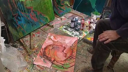 L'artiste Michel Berberian à Vers Pont du Gard