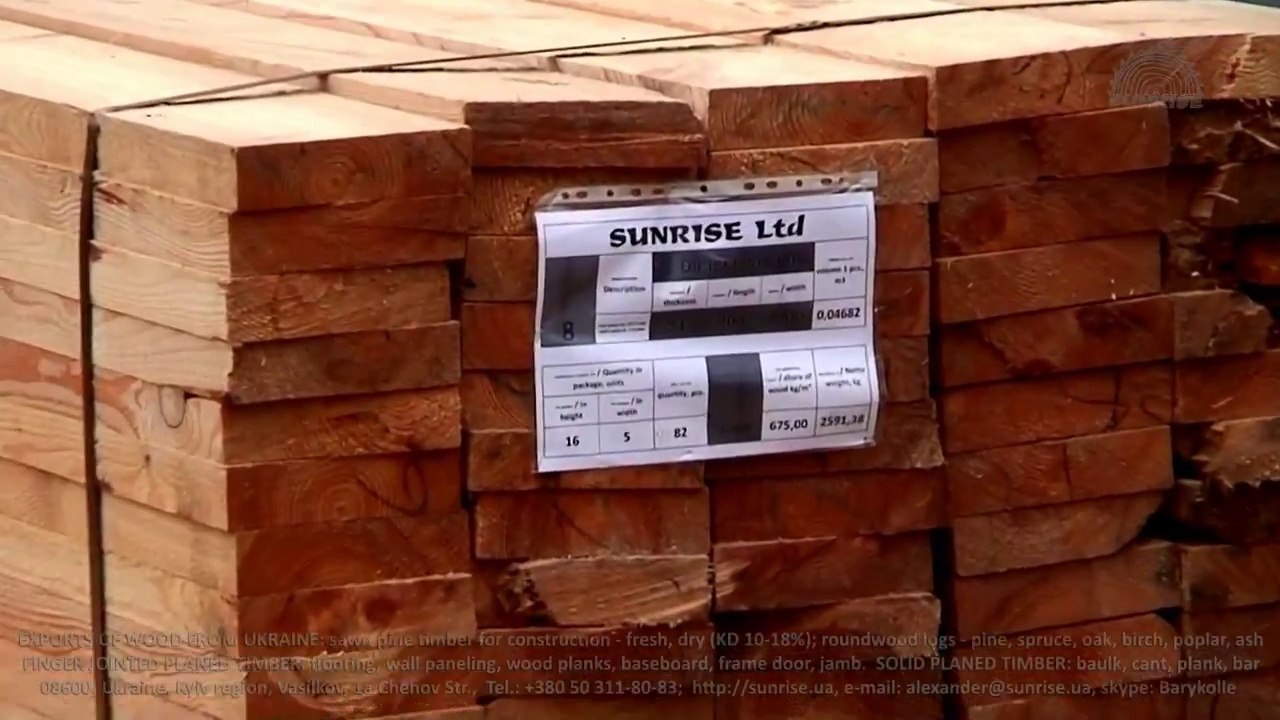 Export antiseptic pine wood/sawn timber from Ukraine to India - Bombay, Mumbai, Kandla, Mundra, Chennai, Kolkata, Madras, Kochi, Cochin.