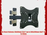Mount-it! Wall Mount Bracket with Full Motion Articulating Arm for 23-37-Inches Flat Screen