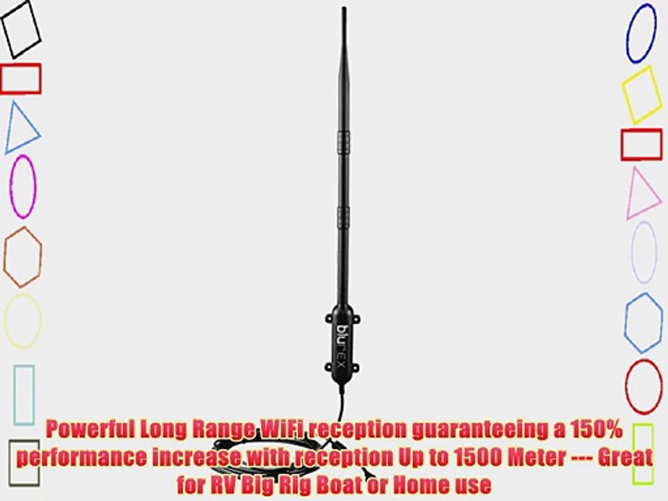 Blurex Long Range Wireless-N Wifi Network Adapter -- High Power 1000Mw 9dbi Up to 150% performance
