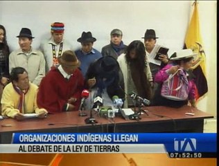 Organizaciones indígenas llegan al debate de la Ley de Tierras