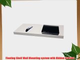 Wall Mounted 18x16 White Floating Shelf for Cable or Satellite Box DVD Player Game Station
