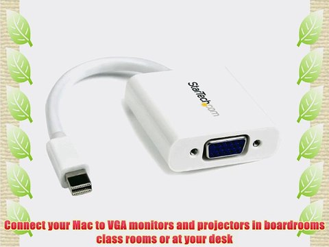StarTech.com MacBook to VGA Adapter - Mini DisplayPort to VGA Converter - Thunderbolt to VGA