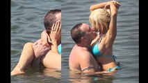 Courtney Stodden And Doug Hutchison Kissing In Water