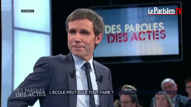 David Pujadas recadré par une invitée