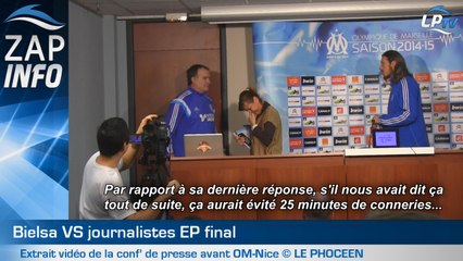 Zap : Bielsa est à fleur de peau !