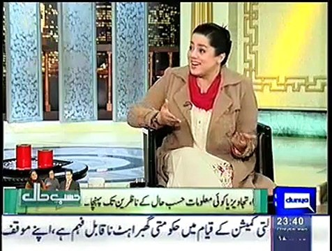 Azizi as Rana Sanaullah- Sanaullah's Live Beziti- Hasb e Haal – 22nd January 2015