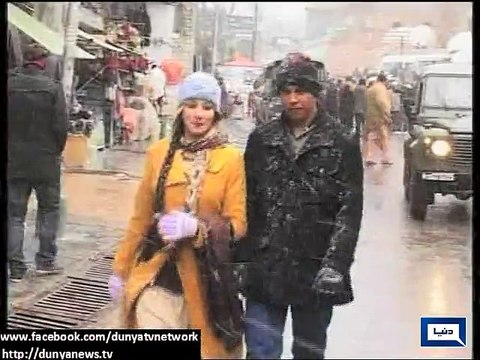 Dunya News - Tourists continue to enjoy snowy mountains of Murree