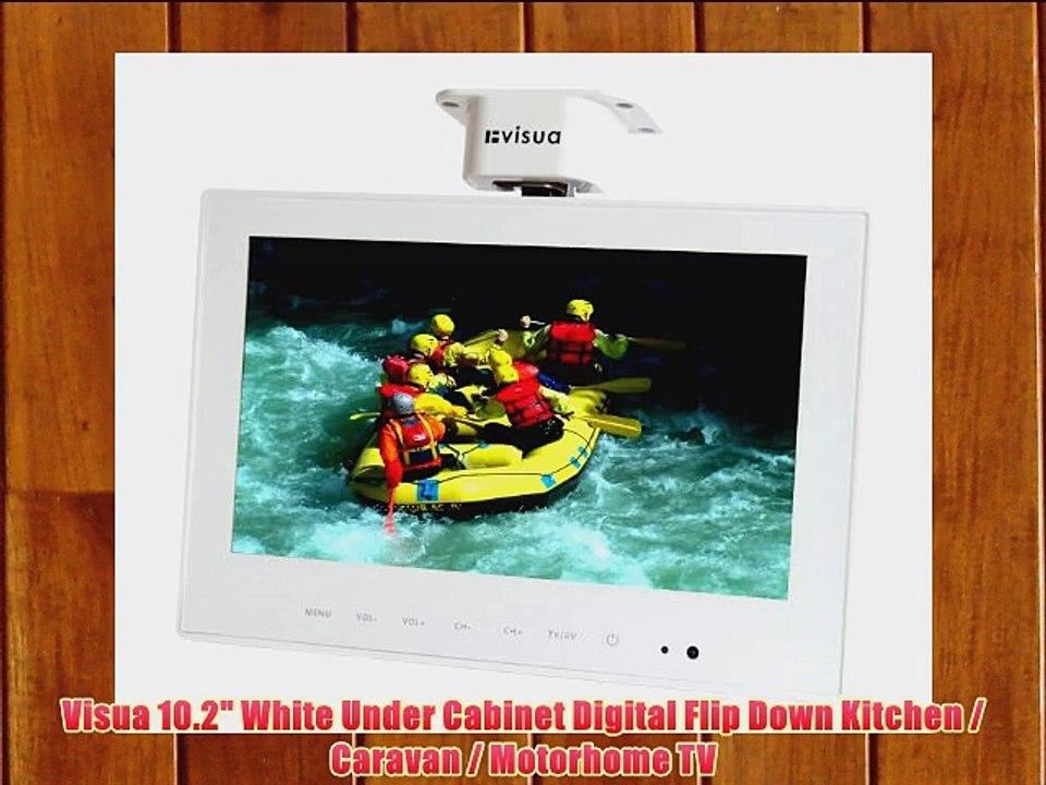 Visua 10 2 White Under Cabinet Digital Flip Down Kitchen Caravan