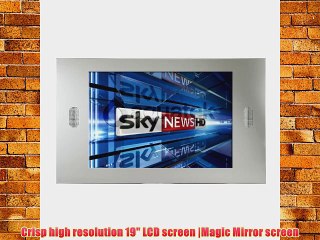 Aquatek 19 Advanced Waterproof Bathroom Television Mirror Screen LCD HD Ready Digital Freeview