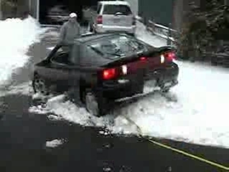 Snow  Car Stupid Ass