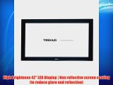 Tech2o 42 Outdoor Weatherproof Television LED High Brightness Screen Digital HD Freeview SMART