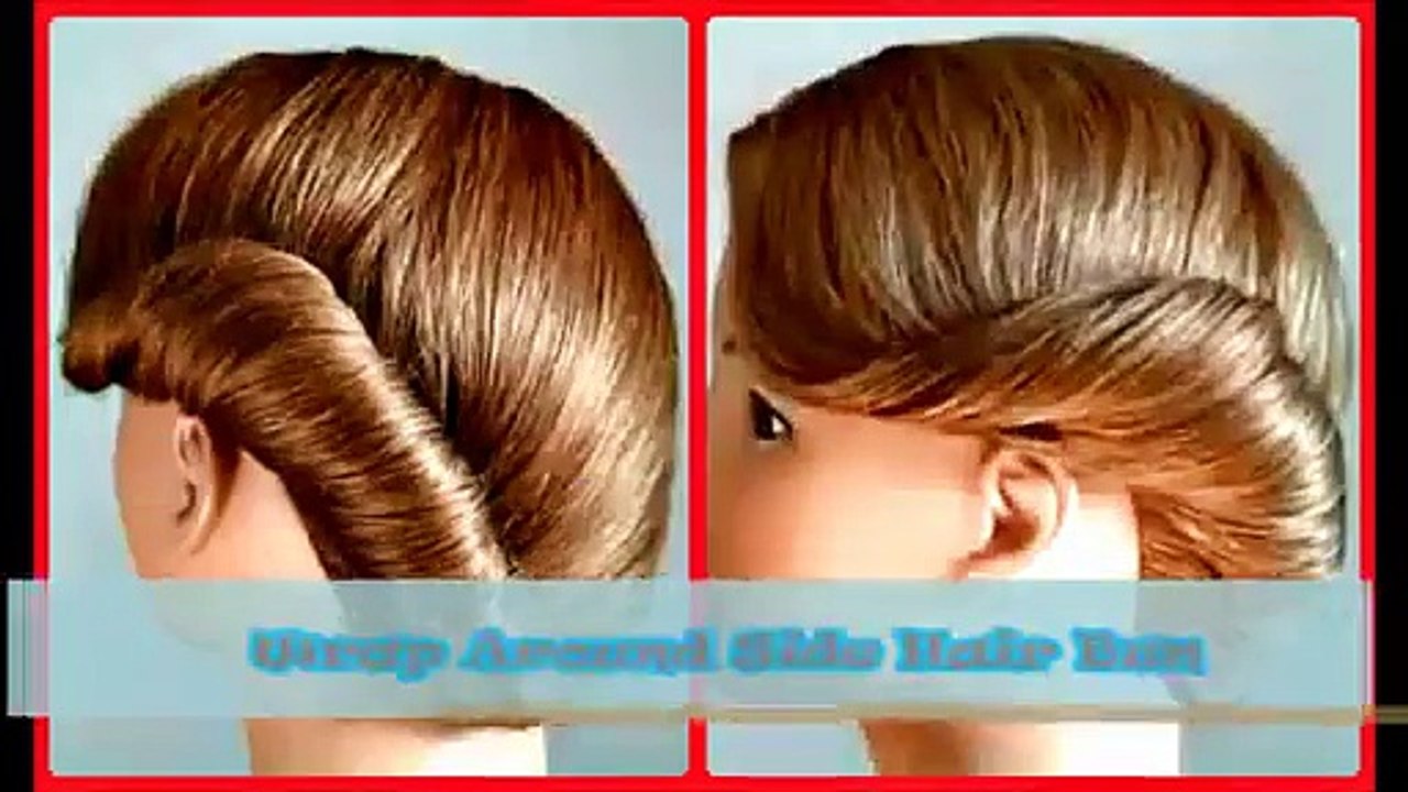 Wrap Around Braided Side Bun HairStyle