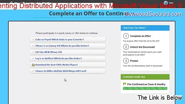 Designing and Implementing Distributed Applications with Microsoft Visual Basic 6.0 Download Free [Risk Free Download]