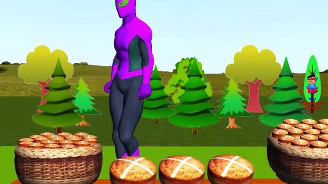 Finger Family Rhymes Spiderman Cartoon _ Hot Cross Buns Rhymes _ Johny Johny Yes Papa Nursery Rhymes