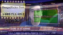 St Johns Red Storm vs. Duke Blue Devils Free Pick Prediction NCAA College Basketball Odds Preview 1-25-2015