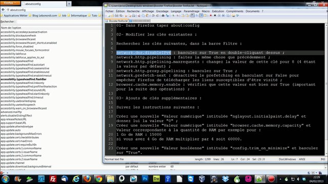 Accelerer vitesse connexion internet avec Firefox