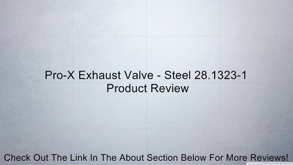 Pro-X Exhaust Valve - Steel 28.1323-1 Review