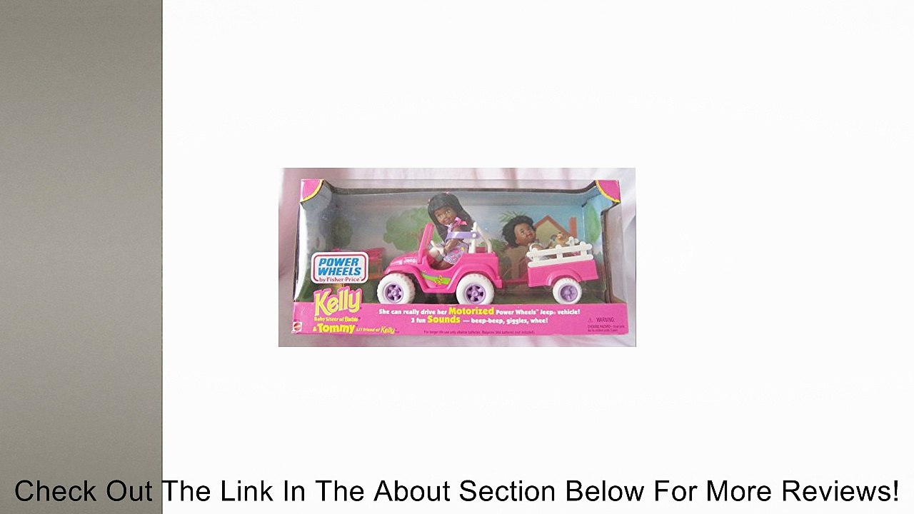 Barbie - Kelly & Tommy Power Wheels Jeep & Wagon Motorized Playset African American (1997 Mattel, Fisher Price) Review
