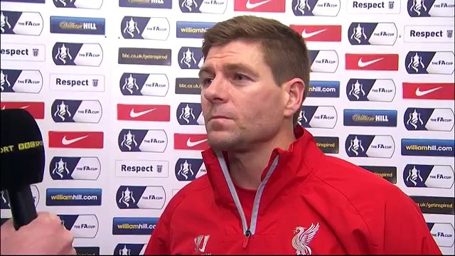 Wimbledon 1-2 Liverpool - Steven Gerrard Post Match Interview