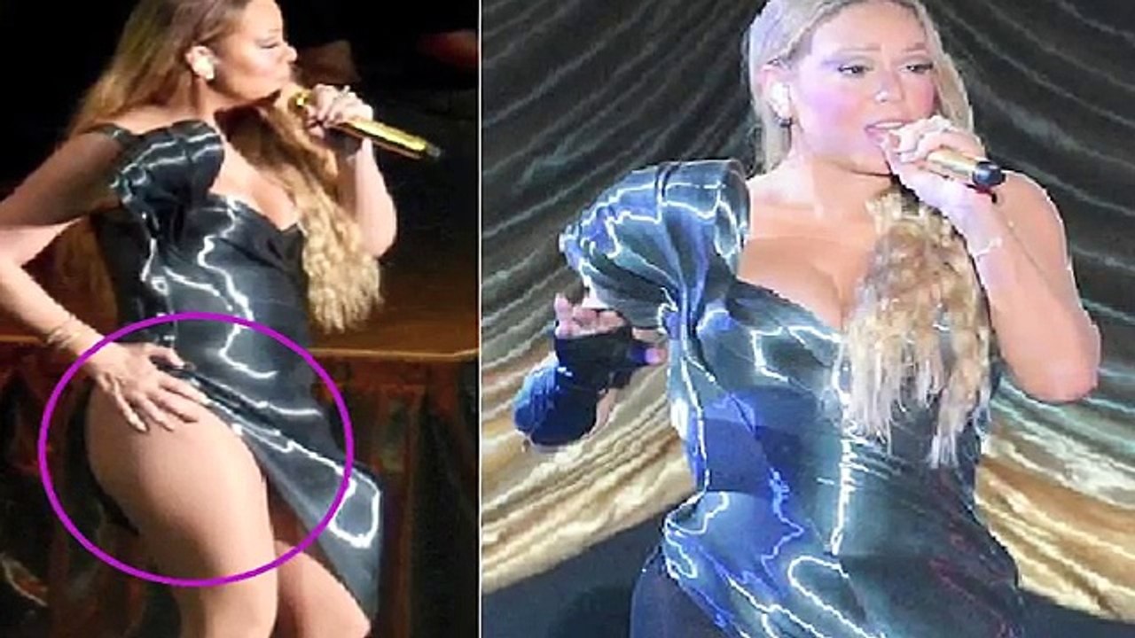 Mariah Carey Avoids Major Wardrobe Malfunction On Stage In China