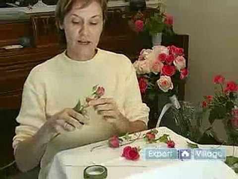 How to Make Flower Arrangements for Weddings - Part 1 - How to Make a Mini Rose Wedding Corsage