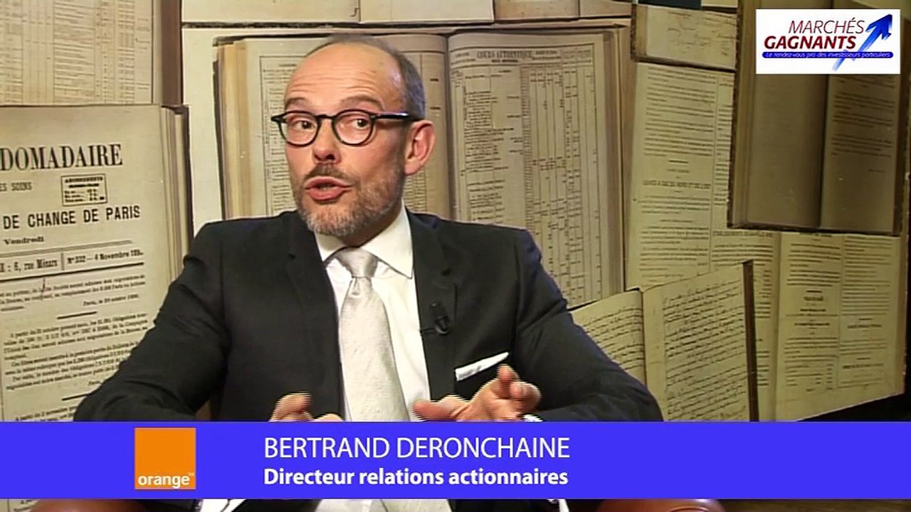 Interview Bertrand Deronchaine Directeur relations actionnaires Orange