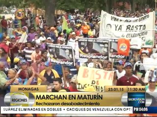 Opositores colmaron calles del centro de Maturín