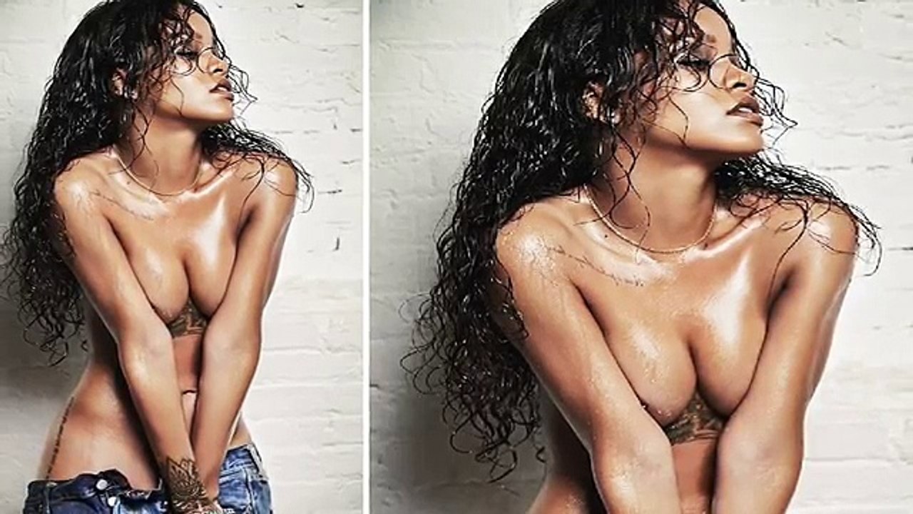 Rihanna Seducing Topless Photoshoot 2014